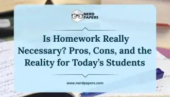 Is homework really necessary showing books and study materials with student notes and pen