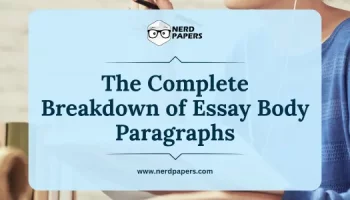 title graphic for guide explaining how to write essay body paragraphs in a structured way