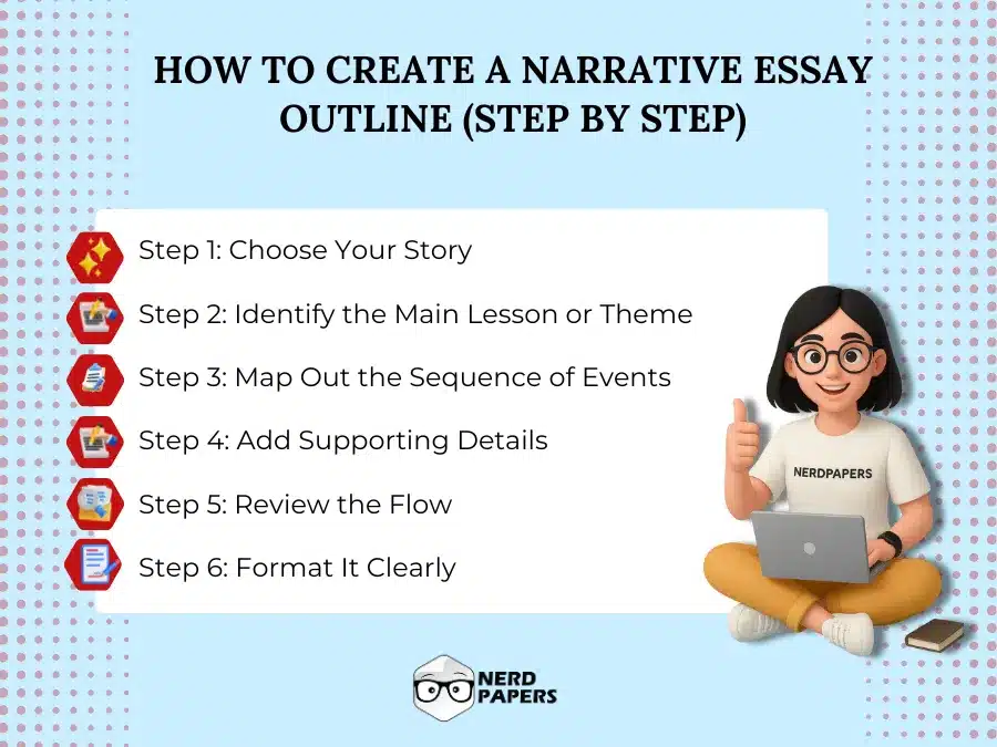 How to create a narrative essay outline step-by-step guide for students.