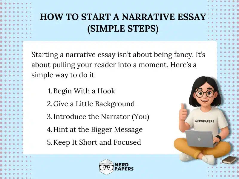 How to start a narrative essay in simple steps.