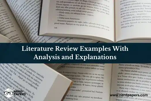 Literature review examples with analysis and explanations showing how academic research is reviewed and synthesized