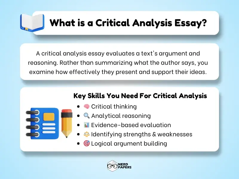 what is a critical analysis essay definition and key skills required