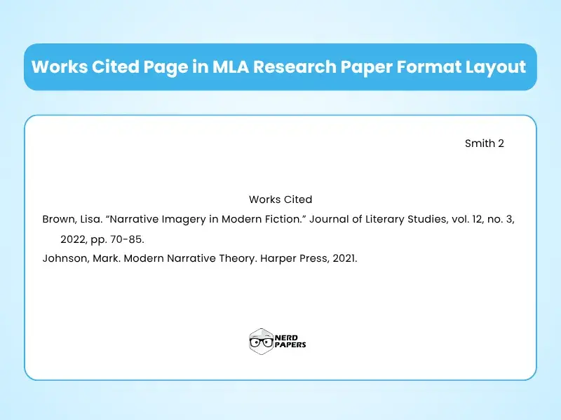 mla works cited page format example with citations alphabetical order and hanging indent